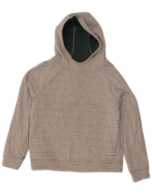 Hurley Γυναικείο Hoodie Jumper UK 10 Small Grey ριγέ
