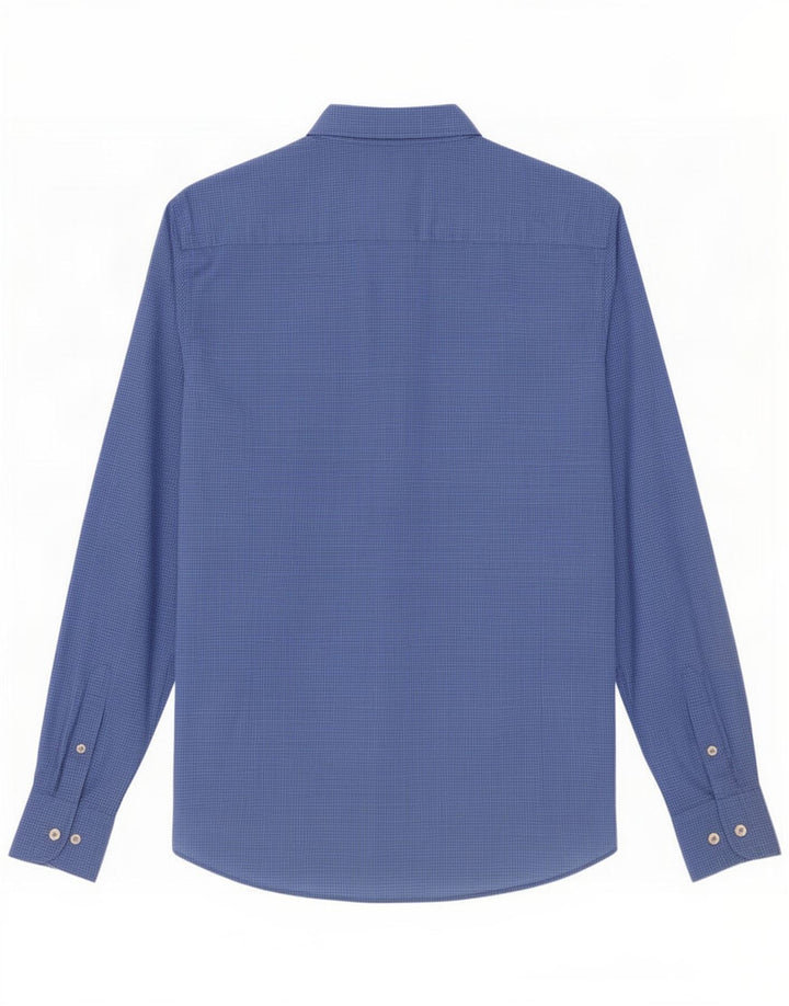 Ανδρικό πουκάμισο Massimo Dutti XL Blue Check Cotton