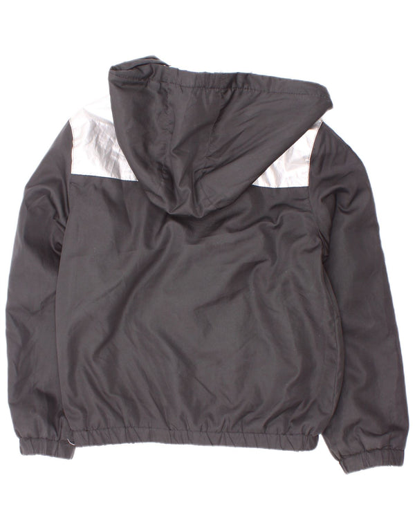 Dkny Boys Graphic Windbreaker Jacket 7-8 Years Small Black Colourblock