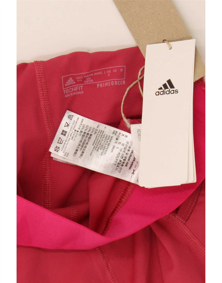 Adidas Γυναικεία γραφικά κολάν UK 8 Small Pink Polyester