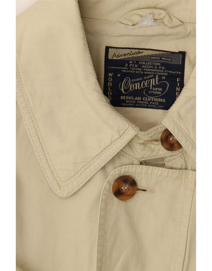 Vintage Ανδρικό Military Jacket UK 38 Medium Beige