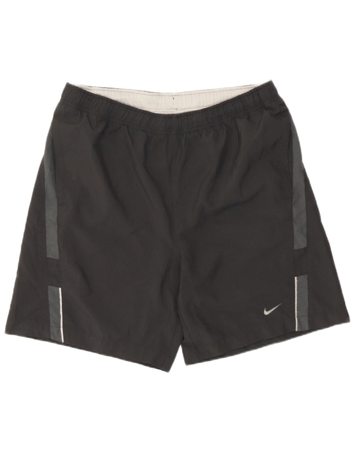 Ανδρικό αθλητικό σορτς Nike, μεσαίο μαύρο χρώμα, πολυεστερικό αθλητικό