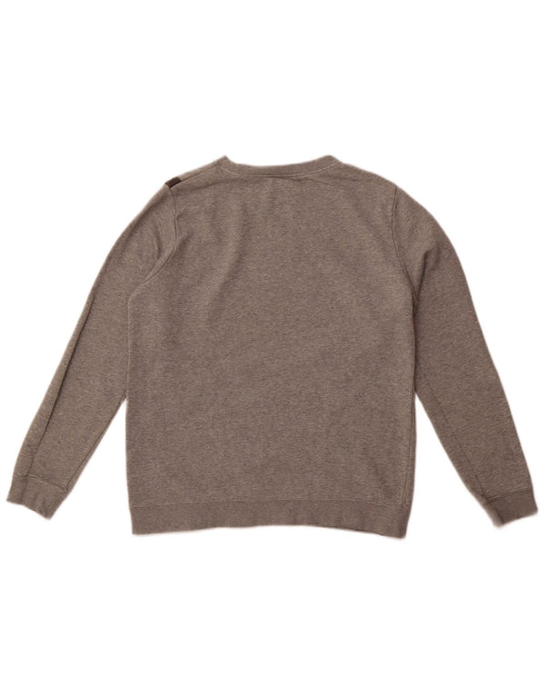 Γραφικό φούτερ Nike Girls Jumper 13-14 Years XL Grey Colourblock Cotton