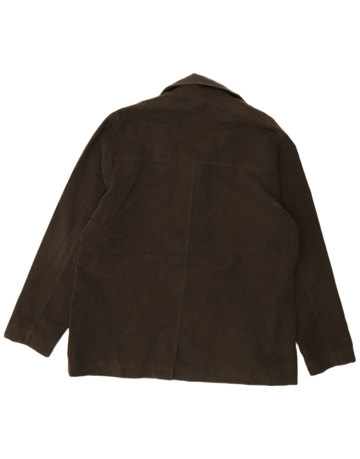 Marks & Spencer Ανδρικό Αυτόγραφο Ανοιχτό Suede Jacket UK 42 XL Khaki