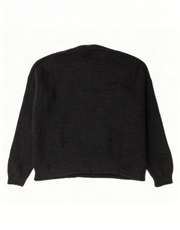 Zara γυναικείο πουλόβερ υπερμεγέθη Crew Neck Jumper UK 16 Large Grey Acrylic