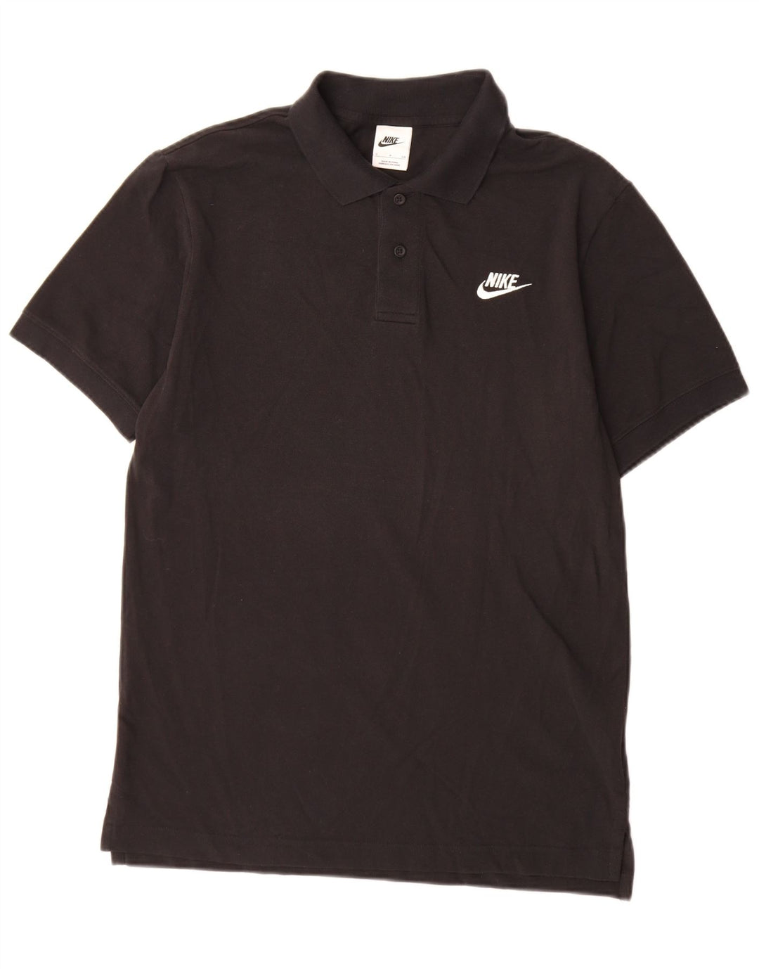 Nike Mens Polo Shirt Small Black Cotton