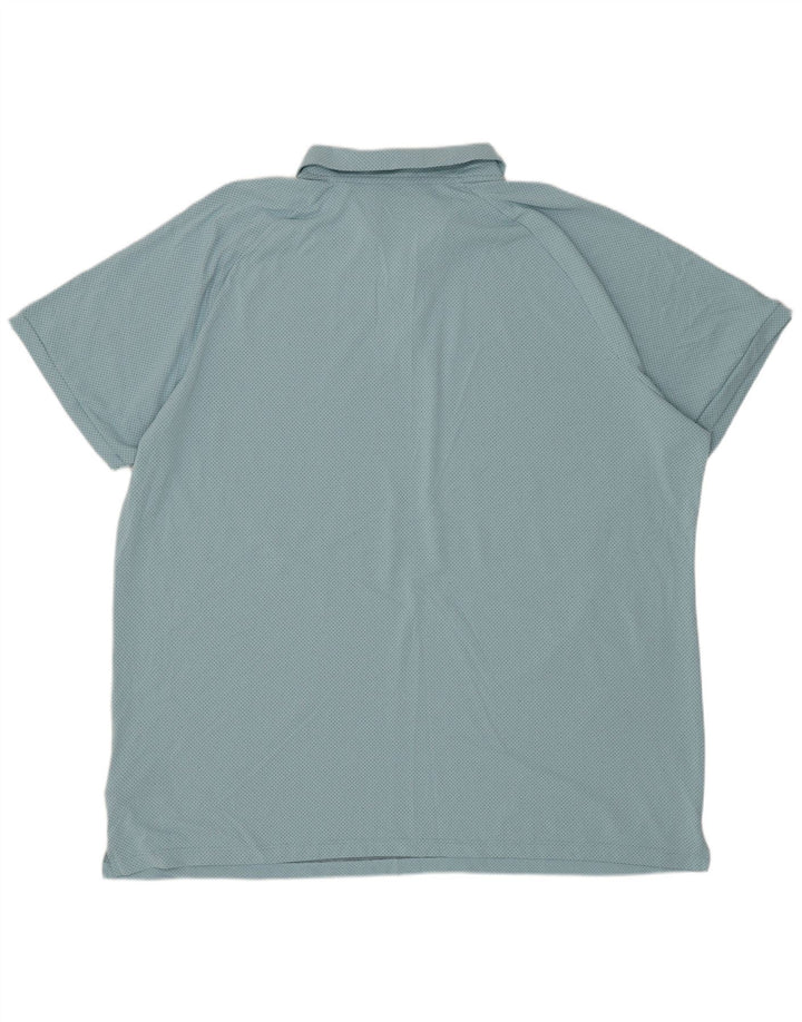 Ανδρικό μπλουζάκι πόλο NIKE 2XL μπλε ριγέ πολυεστέρα