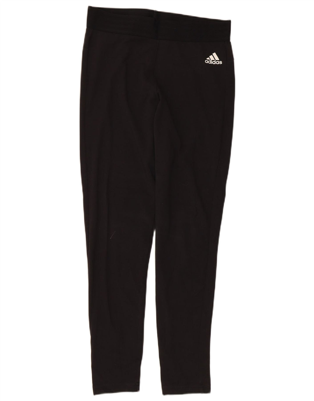 Γυναικείο κολάν Adidas UK 12/14 Μεσαίο μαύρο βαμβακερό