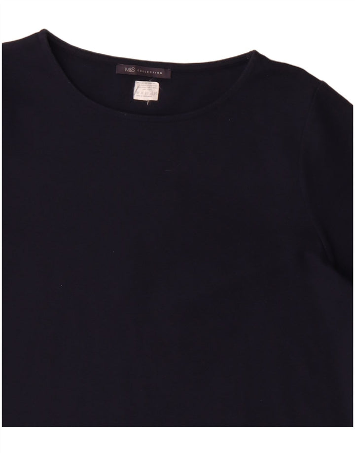 Marks & Spencer Γυναικείο φόρεμα 3/4 με μανίκια UK 16 Large Navy Blue Classic