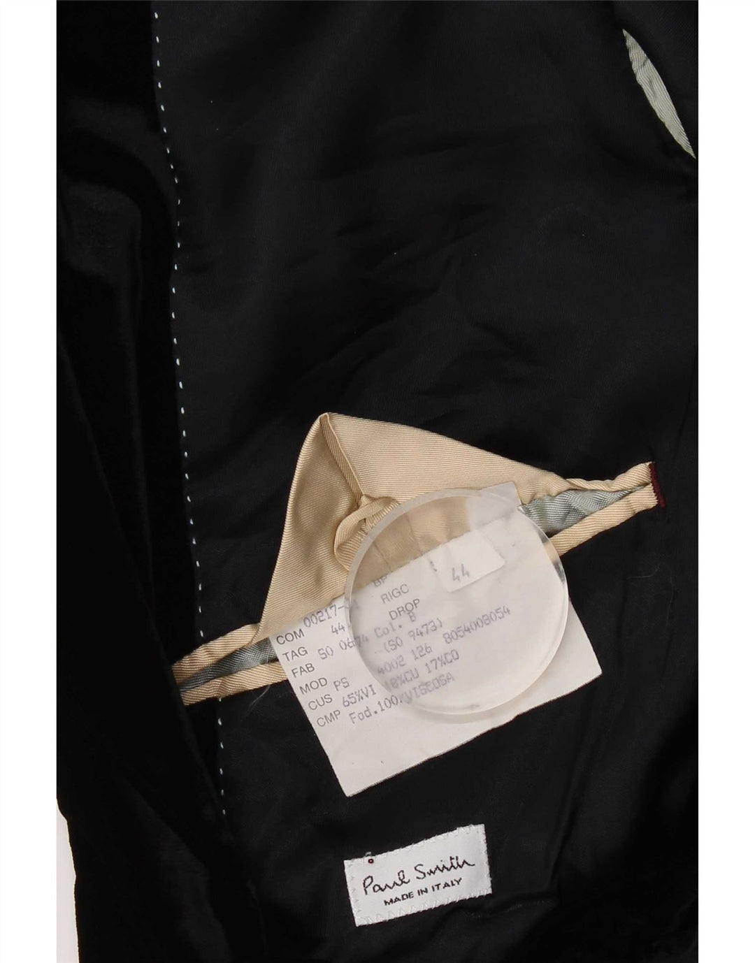 Paul Smith Ανδρικό βελούδινο σακάκι UK 44 2XL μαύρη βισκόζη