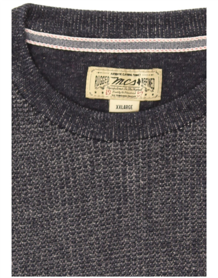 Ανδρικό πουλόβερ Marlboro Classics Crew Neck Jumper 2XL Navy Blue