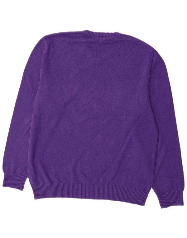 Crew Clothing Ανδρικό πουλόβερ με λαιμόκοψη με V λαιμόκοψη XL Μωβ βαμβακερό