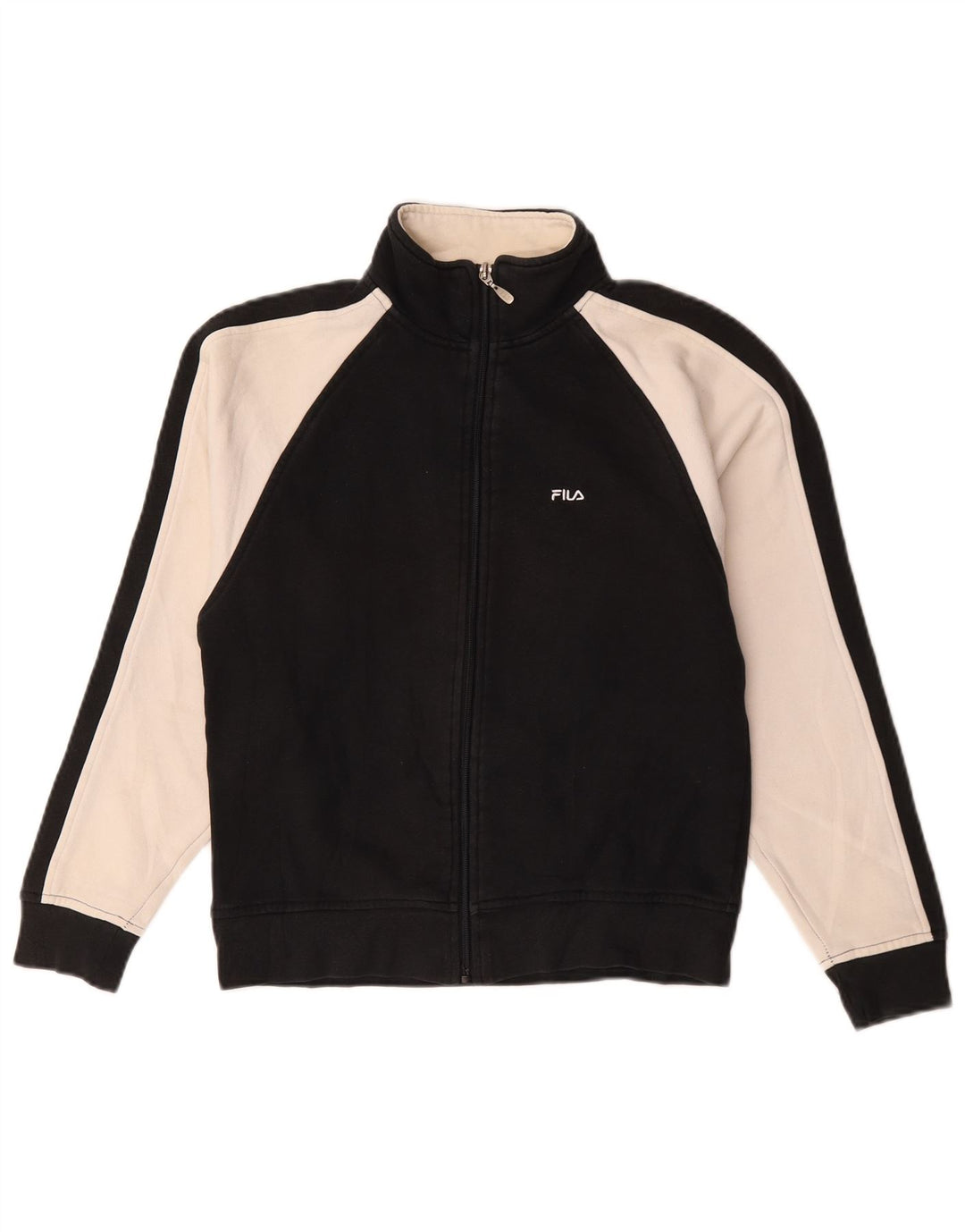 Γυναικεία φόρμα υπερμεγέθης Fila Top Jacket UK 10 Small Black Colourblock