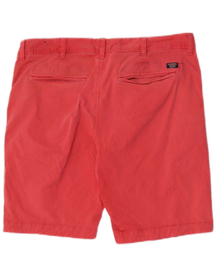 Ανδρικό σορτς Chino Superdry W36 μεγάλο ροζ βαμβακερό