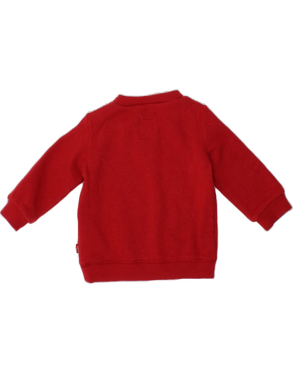 LEVI'S Baby Boys Graphic Sweatshirt Jumper 6-9 Months Red Cotton