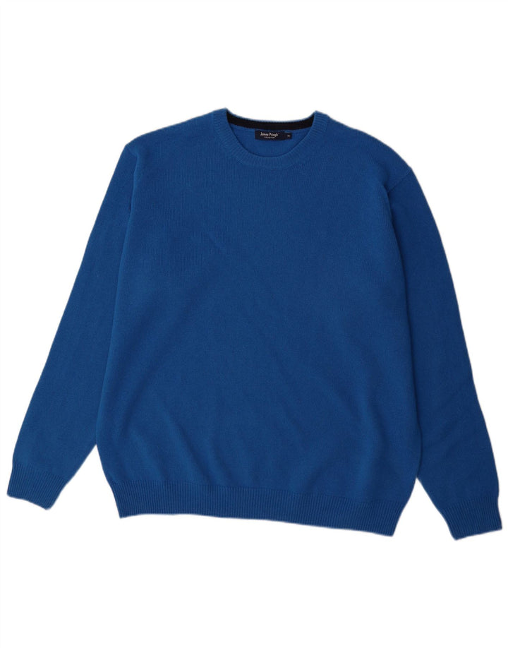 Ανδρικό πουλόβερ James Pringle Crew Neck Jumper XL Blue Wool