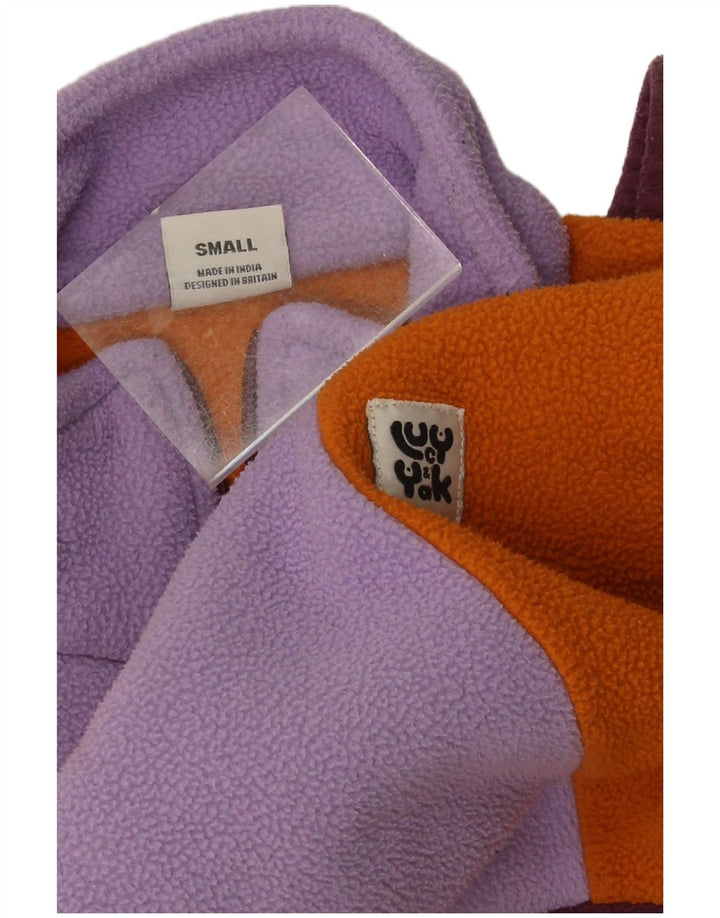 Lucy & Yak Γυναικεία υπερμεγέθη Crop Fleece Jumper UK 10 Small πολύχρωμα