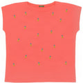 Γυναικείο γραφικό μπλουζάκι Benetton Top UK 14 Medium Pink
