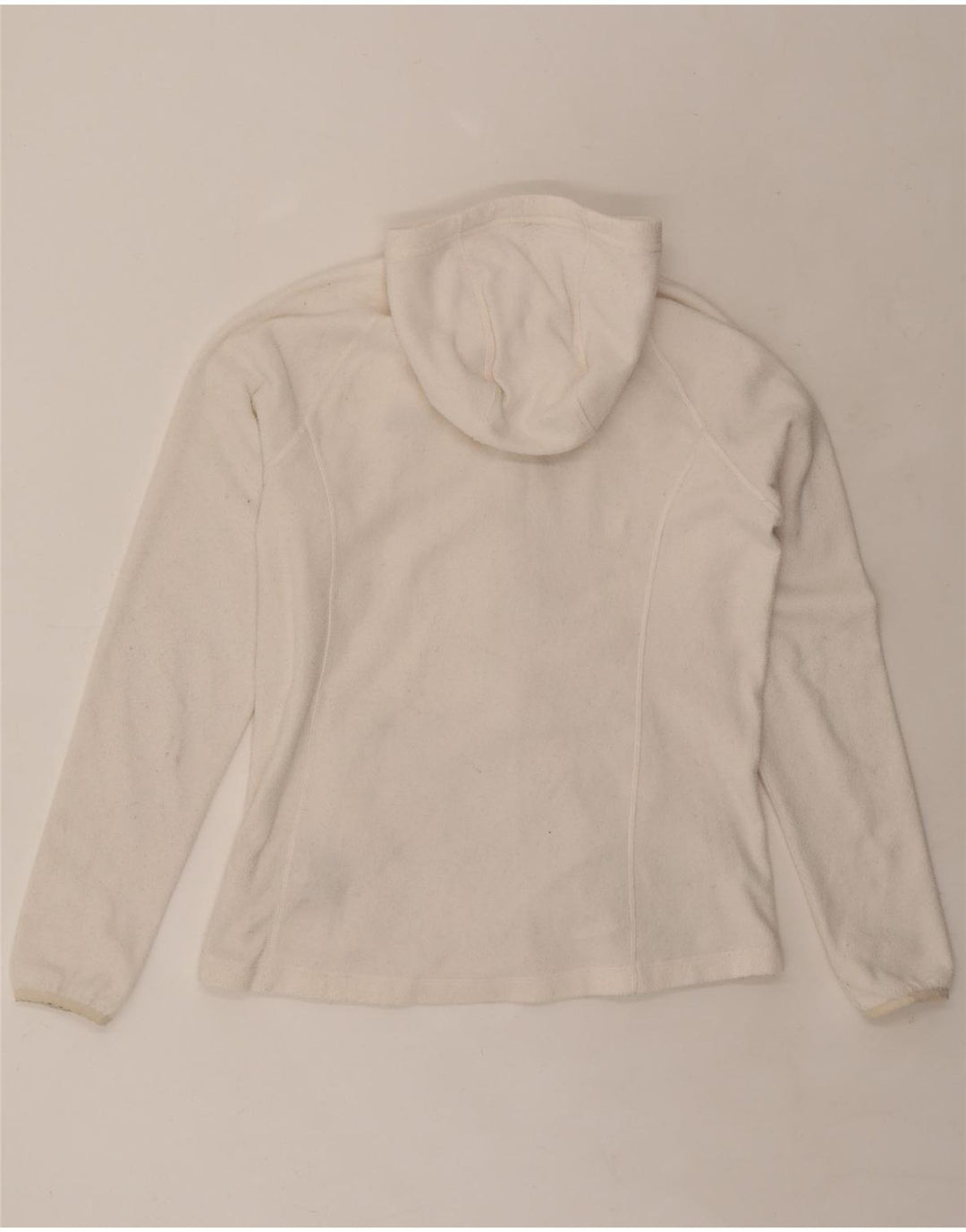 THE NORTH FACE Γυναικείο Fleece Jacket με κουκούλα UK 16 Large White Polyester