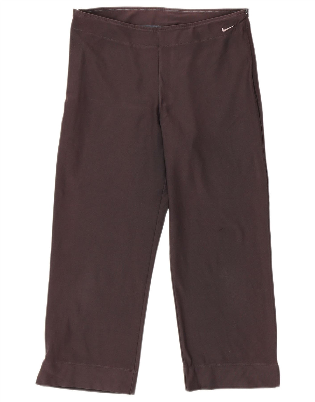 Γυναικεία NIKE Dri Fit Capri φόρμα παντελόνι UK 12/14 Μεγάλο γκρι βαμβακερό