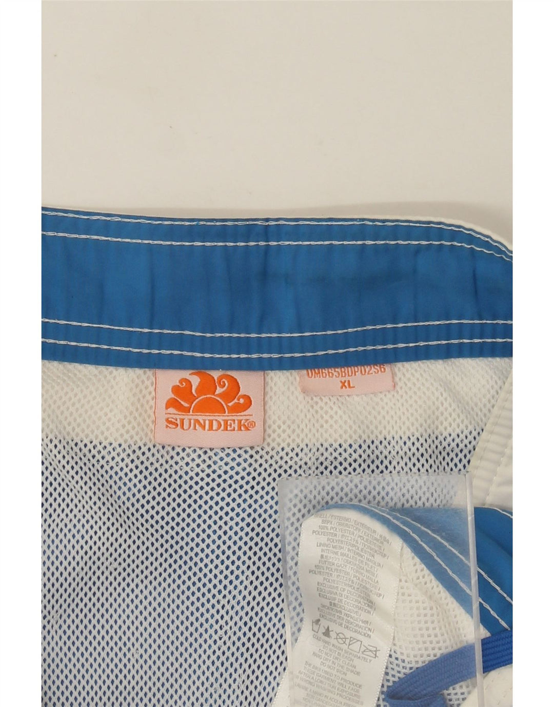 Ανδρικό γραφικό σορτς κολύμβησης Sundek XL Blue Colorblock Polyester