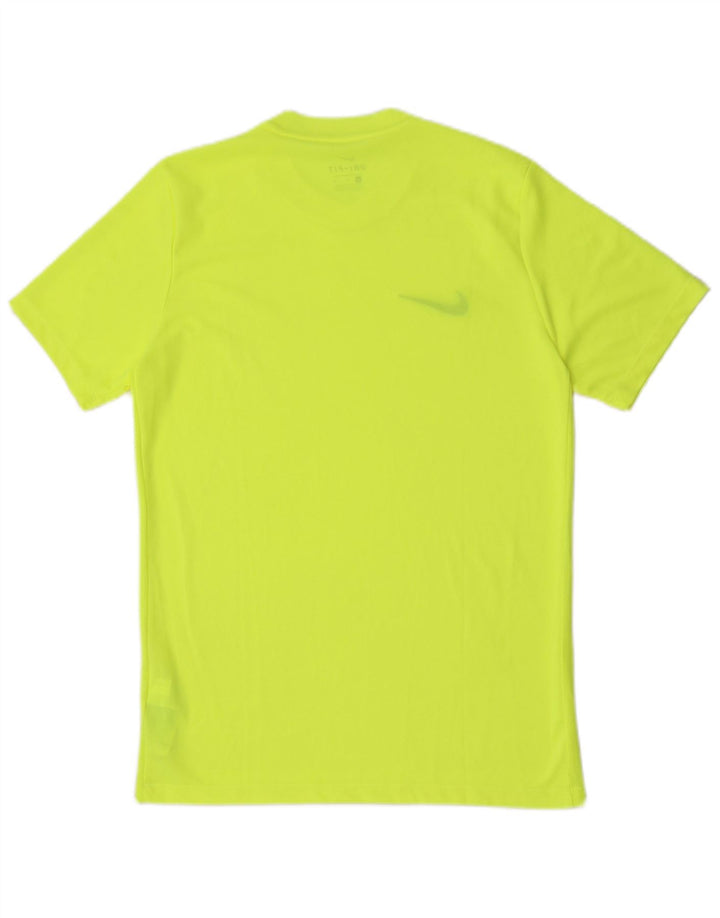Ανδρικό T-shirt Nike Dri Fit Τοπ μεσαίου κίτρινου πολυεστέρα