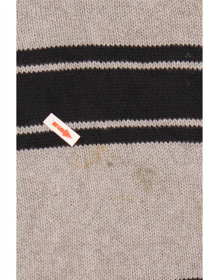 Ανδρικό πουλόβερ Chaps Crew Neck Jumper XL Γκρι βαμβακερό ριγέ