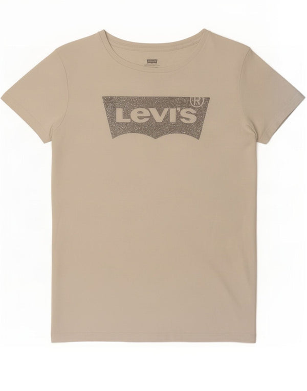 Γυναικείο γραφικό T-Shirt Levi's Top UK 14 Large White