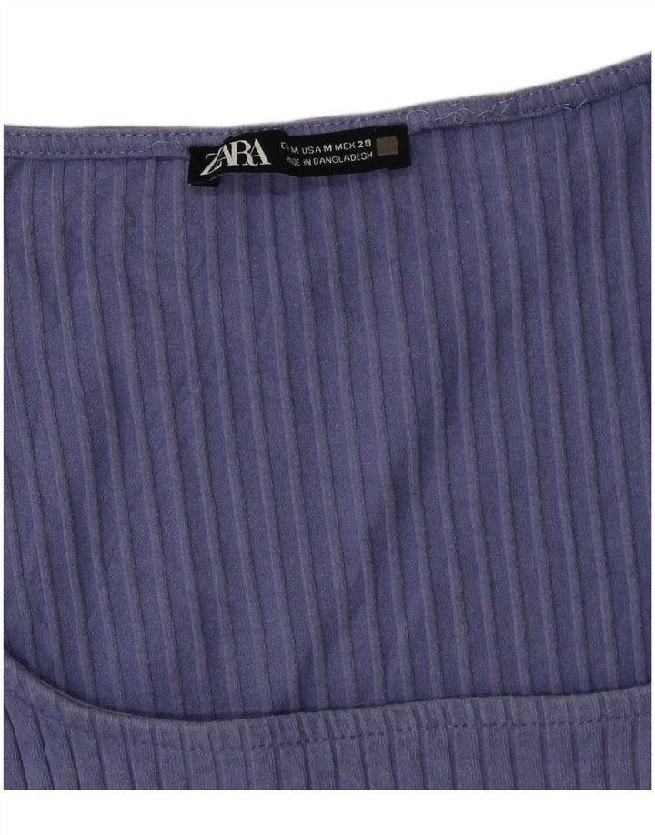 Zara γυναικείο μακρυμάνικο κορμάκι UK 12 Medium Purple