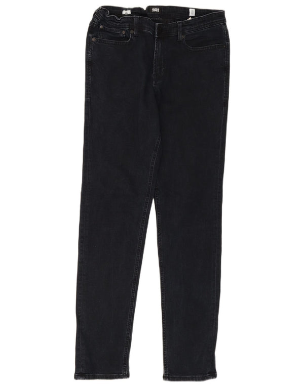 Jack & Jones Boys GLENN Slim Jeans 15-16 ετών W30 L32 Navy Blue Cotton