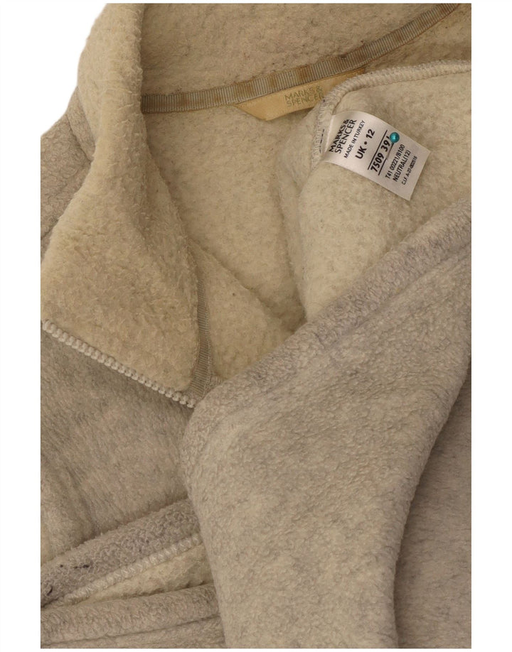 Marks & Spencer Γυναικείο Fleece Jacket UK 12 Medium Beige Polyester