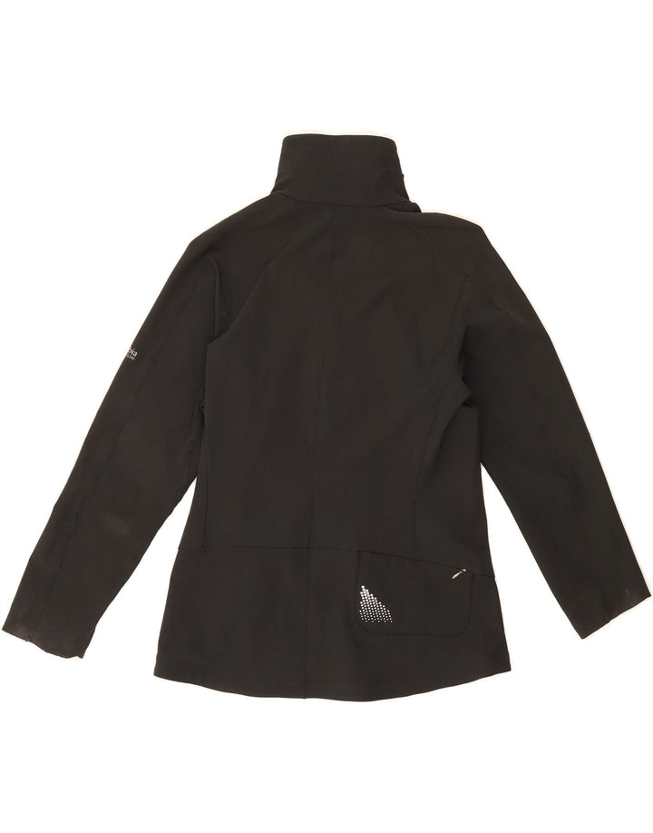 COLUMBIA Womens Titanium Tracksuit Top Jacket UK 14 Medium Black Polyester Vintage Columbia and Second-Hand Columbia from Messina Hembry 
