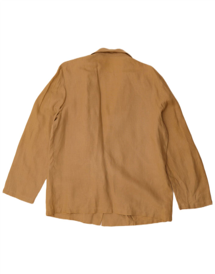 Vintage γυναικείο σακάκι 1 κουμπιού Blazer UK 16 Large Beige