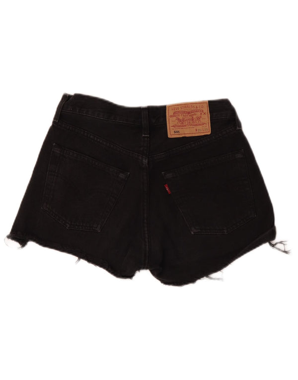Γυναικείο 501 τζιν σορτς Levi's W28 μεσαίο μαύρο