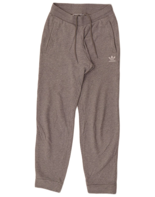 Γυναικεία αθλητική φόρμα Adidas Παντελόνι Joggers UK 4 XS Γκρι βαμβακερό