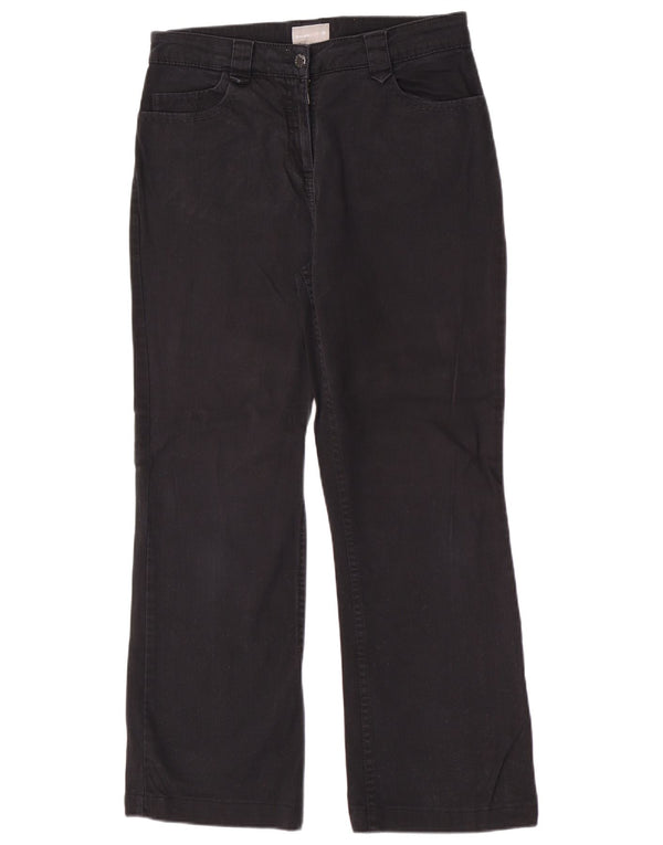 Marks & Spencer Women Per Una Casual Παντελόνι UK 12 Medium W30 L27 Black