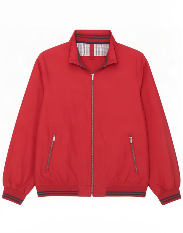 James Pringle Ανδρικό Bomber Jacket UK 40 Large Red Polyester