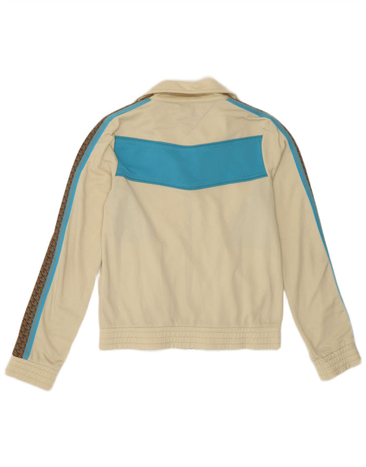 Γυναικεία αθλητική φόρμα TOMMY HILFIGER Top Jacket UK 10 Small Beige Colourblock