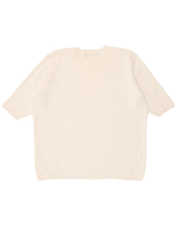 Marks & Spencer Γυναικείο T-Shirt Top UK 18 XL Λευκό