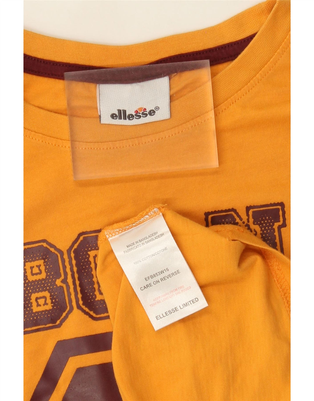 Ανδρικό γραφικό μπλουζάκι Ellesse Top Μικρό κίτρινο βαμβακερό
