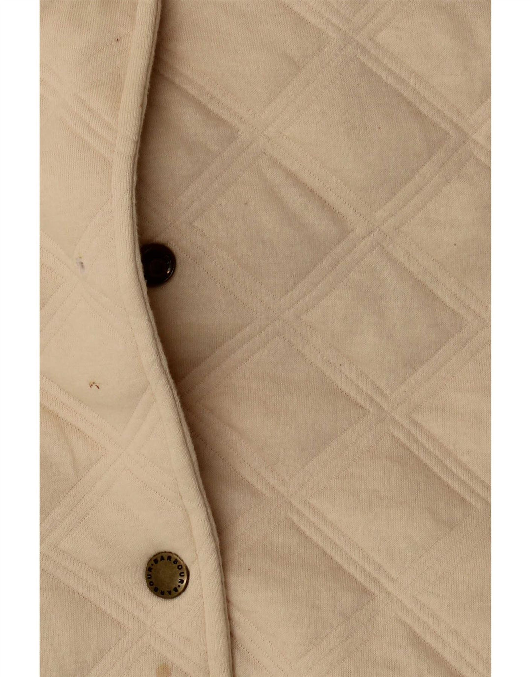 Γυναικείο καπιτονέ μπουφάν Barbour UK 10 Small Beige βαμβακερό