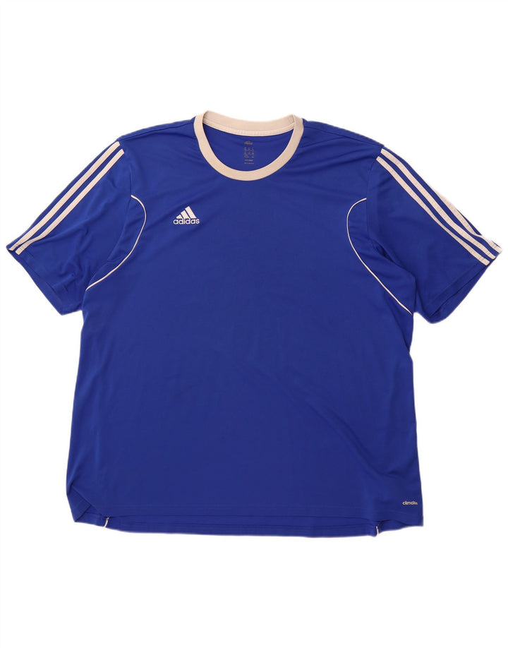 Adidas Ανδρικό T-Shirt Climalite Top 3XL Blue Polyester