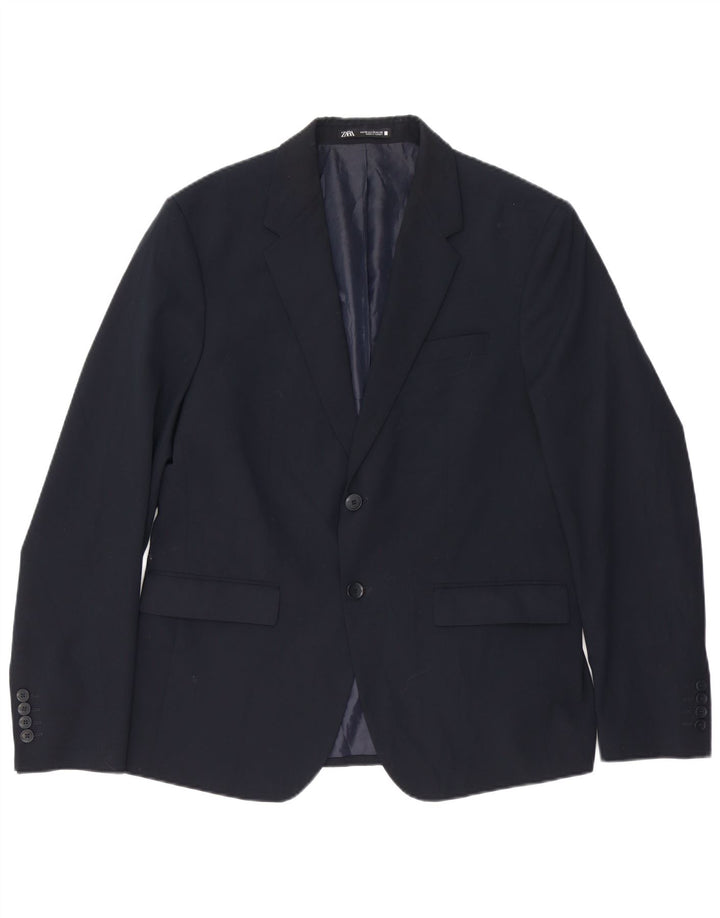 Zara Ανδρικό μπλέιζερ μπουφάν EU 52 Large Navy Blue