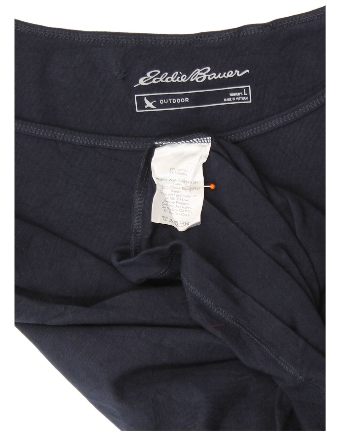 EDDIE BAUER Γυναικείο υπαίθριο καμί τοπ UK 14 Large Navy Blue από βαμβάκι