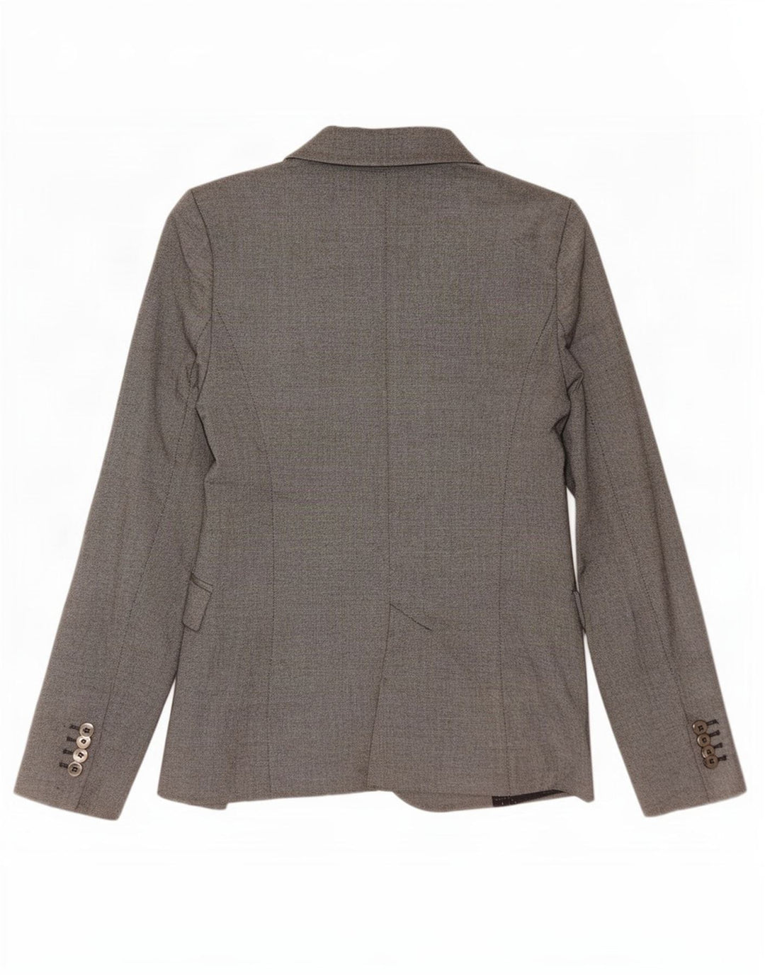 Zara Γυναικείο Μπουφάν 1 Κουμπί Blazer UK 6 XS Γκρι Πολυεστέρας