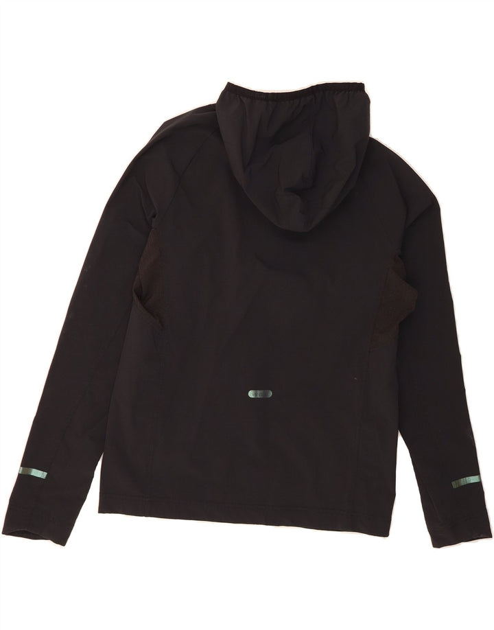 EMPORIO ARMANI Womens Oversized Windbreaker Jacket UK 10 Small Black Vintage Emporio Armani and Second-Hand Emporio Armani from Messina Hembry 
