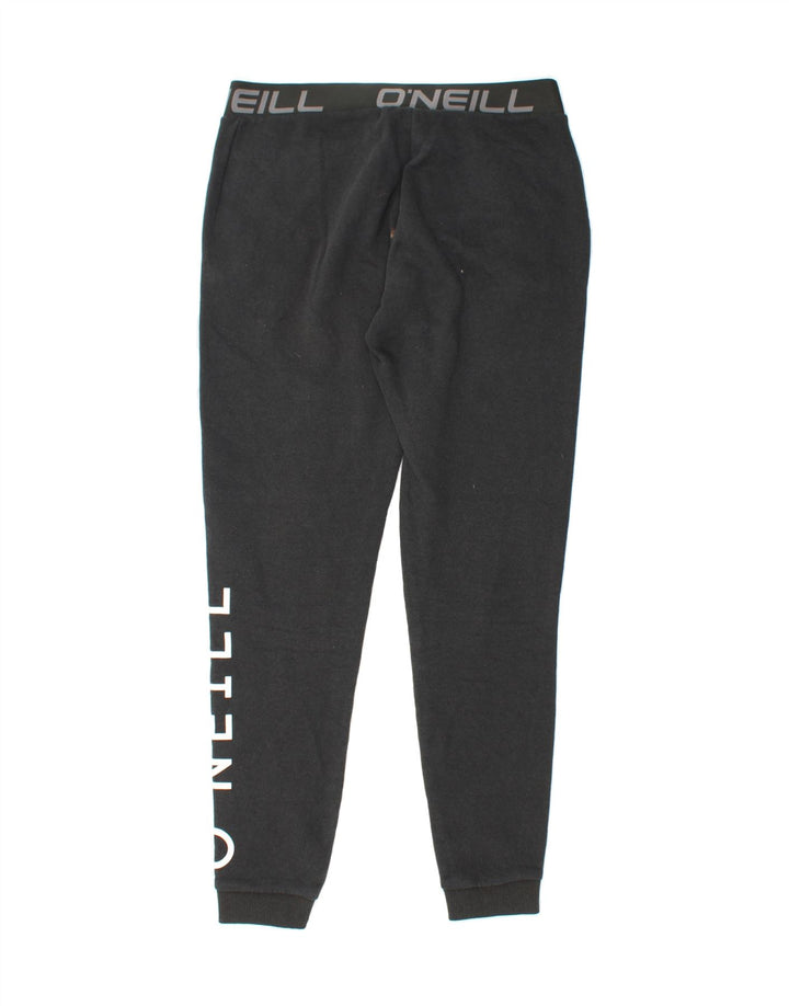 O'NEILL Womens Graphic Tracksuit Trousers Joggers UK 14 Medium  Black Vintage O'Neill and Second-Hand O'Neill from Messina Hembry 
