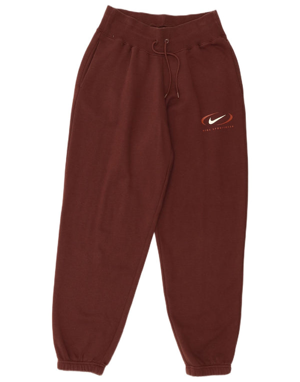 Γυναικεία αθλητική φόρμα Nike Παντελόνι Joggers UK 10 Small καφέ βαμβακερό