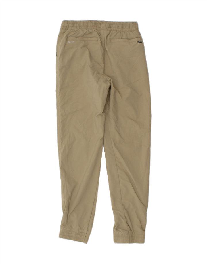 HURLEY Boys Tracksuit Trousers Joggers 12-13 Years Large Beige Polyester Vintage Hurley and Second-Hand Hurley from Messina Hembry 