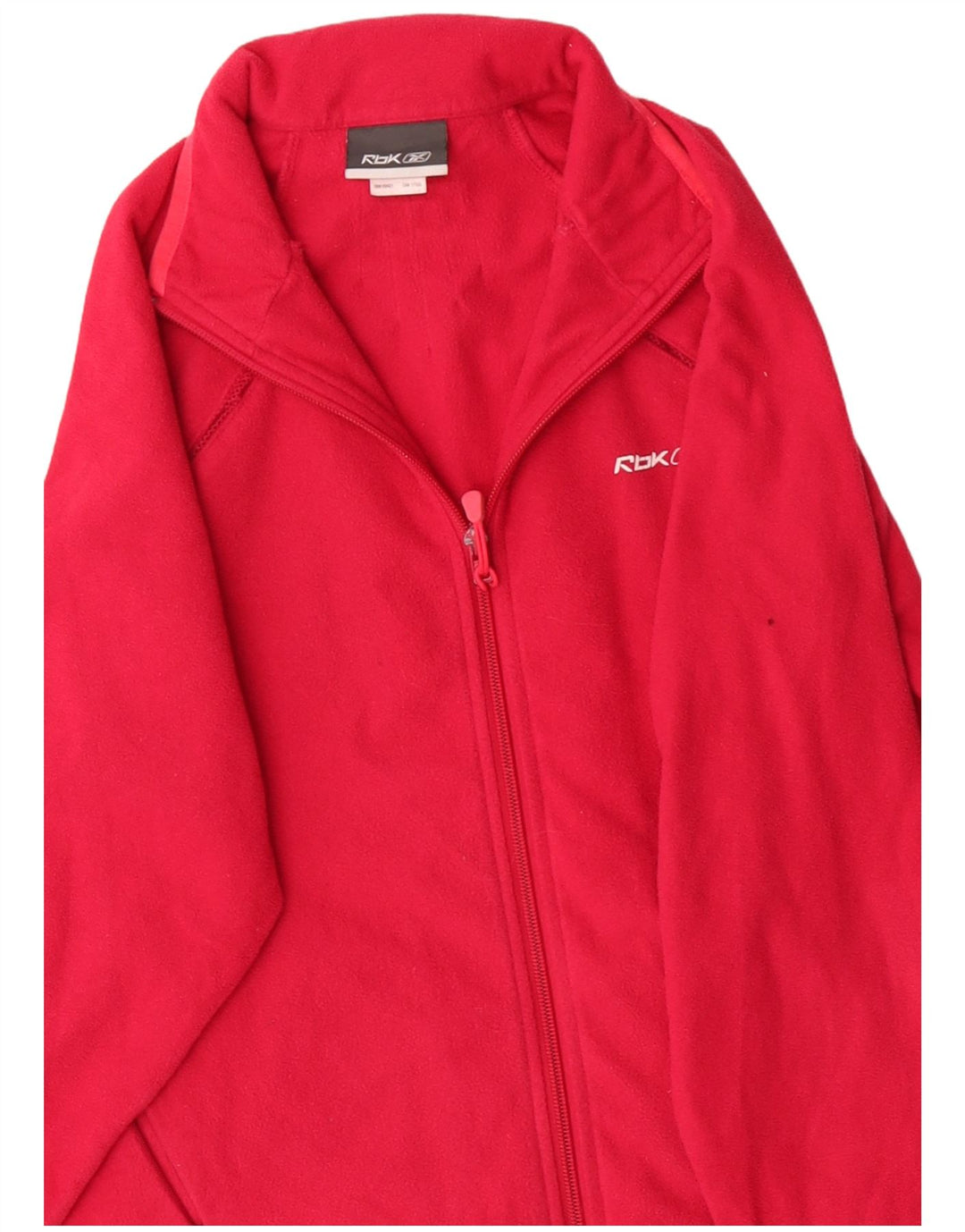 REEBOK Γυναικείο Fleece Jacket UK 10 Small Red Polyester